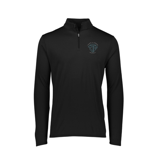 [FTLQFLBK-FAXS-LOGO1] Decker Women's Flex-Lite 1/4 Zip Shirt (Female Adult XS, Black)