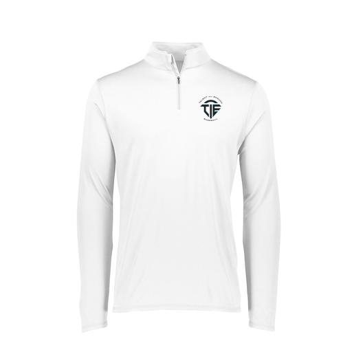 [FTLQFLWH-FAXS-LOGO1] Decker Women's Flex-Lite 1/4 Zip Shirt (Female Adult XS, White)