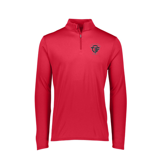 [FTLQFLRD-FAXS-LOGO1] Decker Women's Flex-Lite 1/4 Zip Shirt (Female Adult XS, Red)