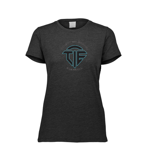 [FTSCUBBK-FAXS-LOGO1] Decker Women's Tri-Blend T-Shirt - Short Sleeve (Female Adult XS, Black)