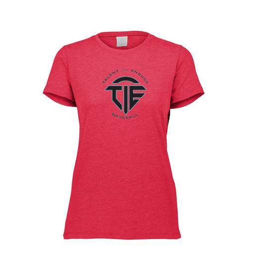 [FTSCUBRD-FAXS-LOGO1] Decker Women's Tri-Blend T-Shirt - Short Sleeve (Female Adult XS, Red)