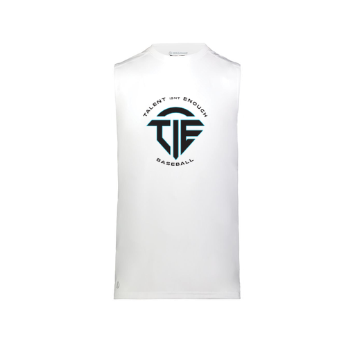 [222593.005.S-LOGO1] Men's CoolDry TankTop (Adult S, White)