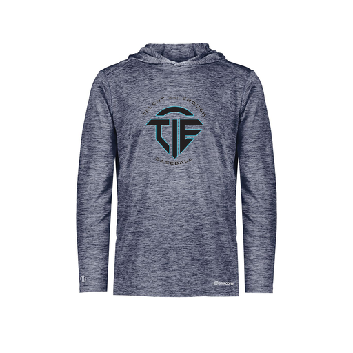 [FOLHCGNV-AS-LOGO1] Decker Men's Charge Hoodie (Adult S, Navy)