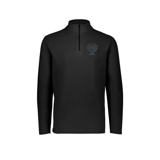 [6863.080.XS-LOGO1] Men's MicroFleece 1/4 Zip Pullover (Adult XS, Black)