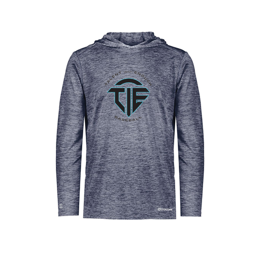 [FOLHCGNV-YS-LOGO1] Decker Youth Charge Hoodie (Youth S, Navy)