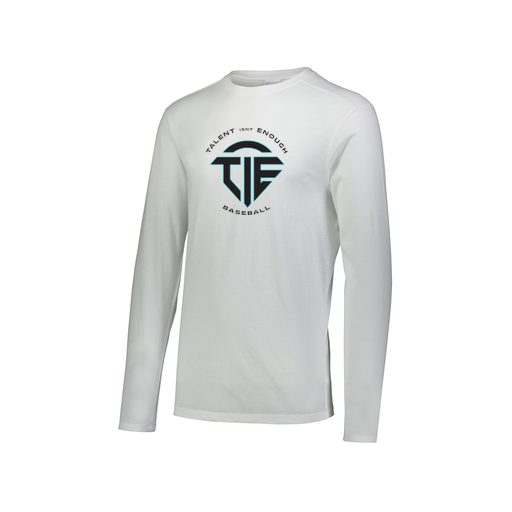 [FTLCUBWH-AXS-LOGO1] Decker Men's Tri-Blend T-Shirt - Long Sleeve (Adult XS, White)