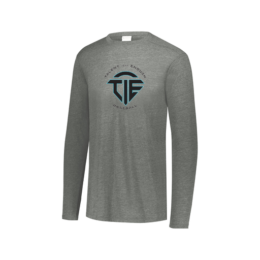 [FTLCUBGY-AXS-LOGO1] Decker Men's Tri-Blend T-Shirt - Long Sleeve (Adult XS, Gray)