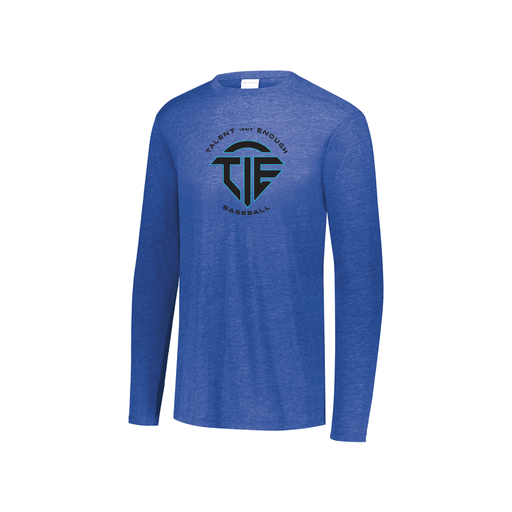 [FTLCUBRY-YS-LOGO1] Decker Youth Tri-Blend T-Shirt - Long Sleeve (Youth S, Royal)
