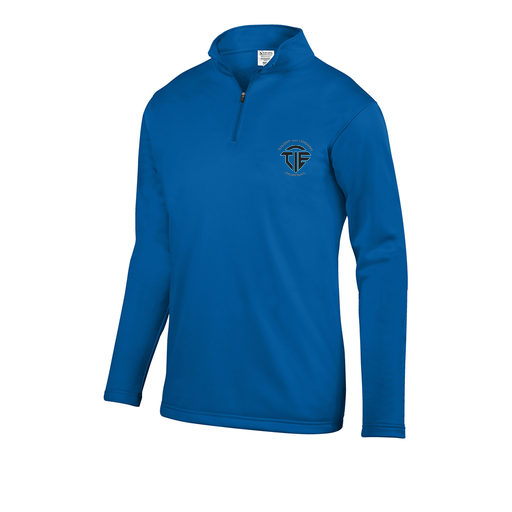 [FOLQFFRY-YS-LOGO1] Decker Youth FlexFleece 1/4 Zip (Youth S, Royal)