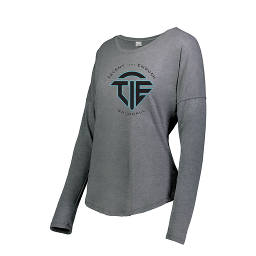 [FTLCUBGY-FAXS-LOGO1] Decker Women's Tri-Blend T-Shirt - Long Sleeve (Female Adult XS, Gray)